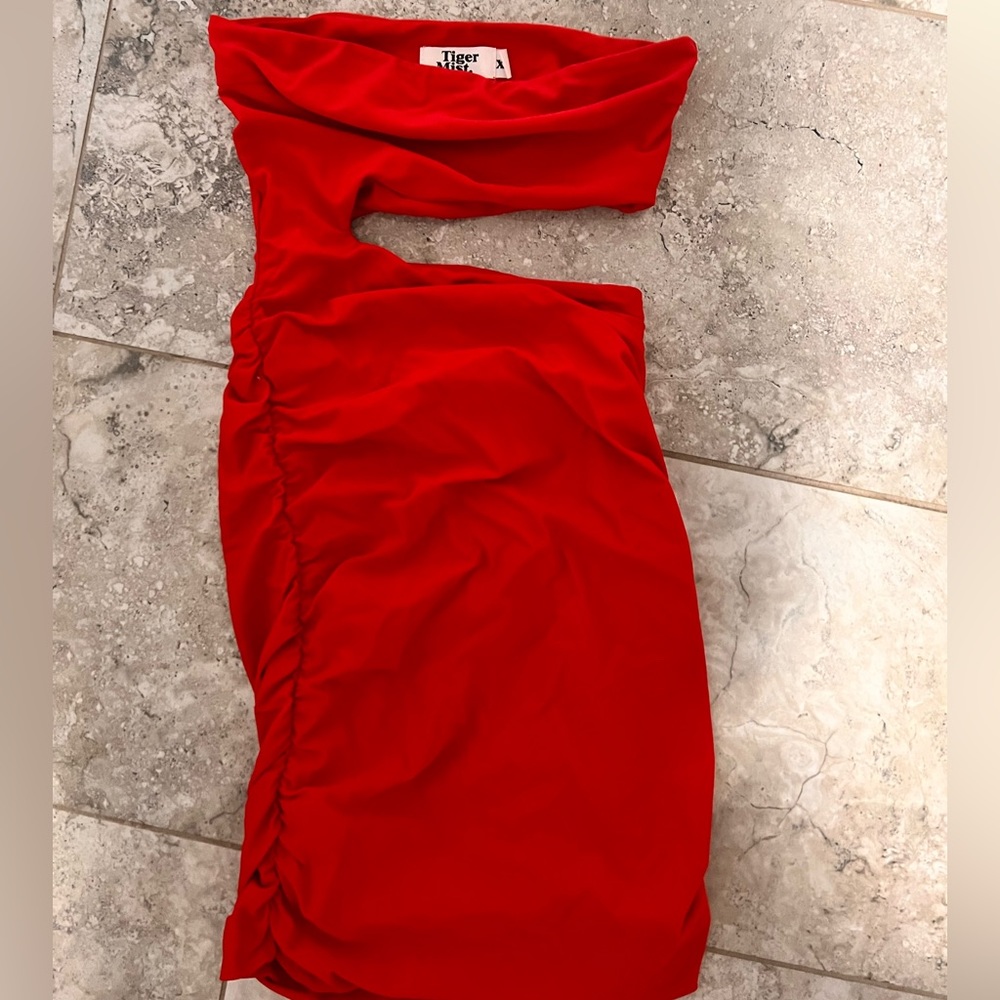Red dress great for going out with the girls or a hot date!